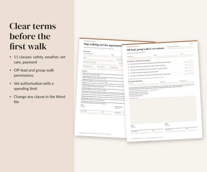 Dog Walker Contract, preview 3