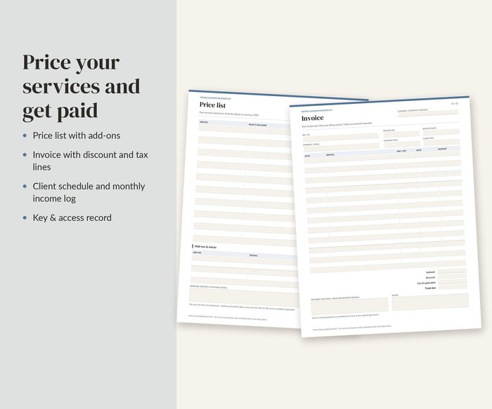 Cleaning Business Forms Bundle, preview 6