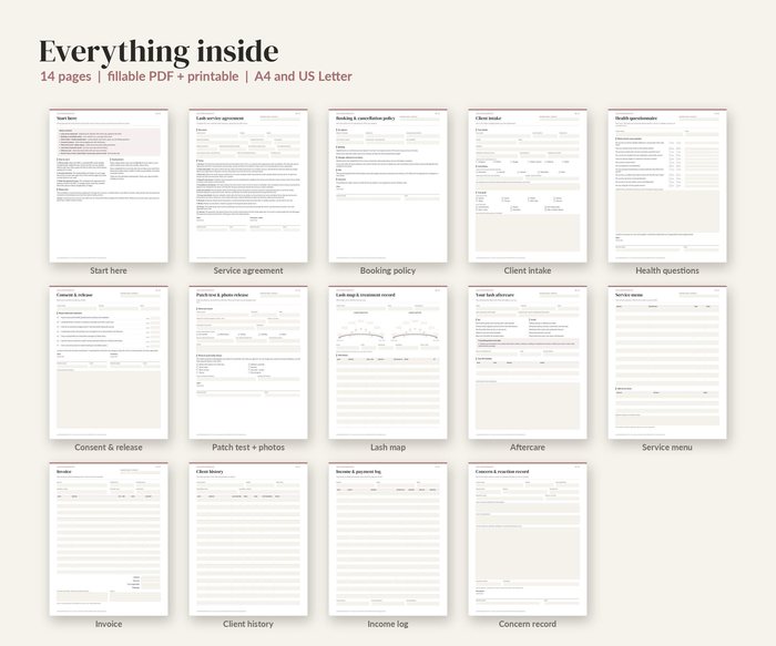 Lash Consent Form, preview 2