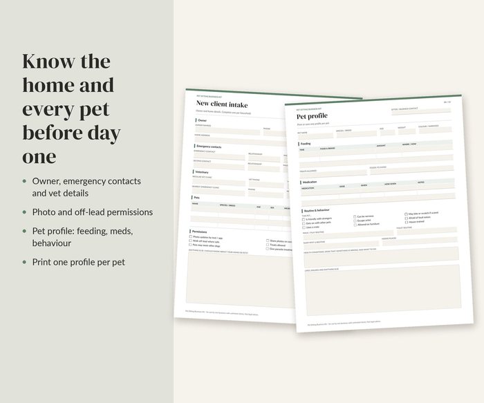 Pet Sitter Contract, preview 4